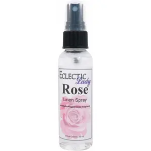 Rose Linen and Sheet Spray - No Artificial Colors, Parabens, or Preservatives - Long-Lasting Scent for Bed, Fabric & Pillow