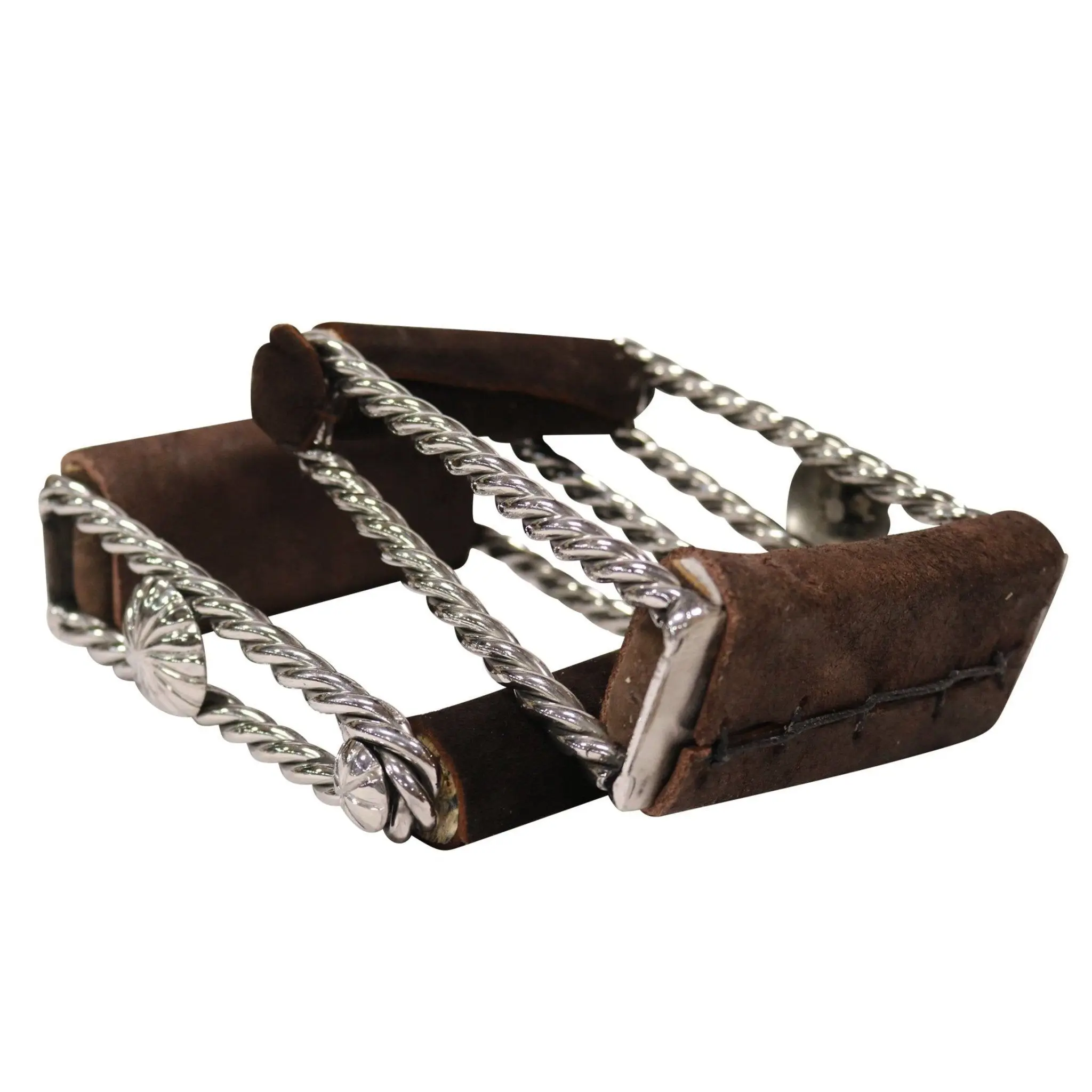 Charro Cafe Stirrups Estribos Torcidos Acero Inoxidable