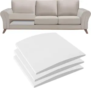 Foamagic 40D High-Density Curved Foam Sofa Cushion Support Board for Sagging Seats 20x20 Inch White Set of 1 2 or 3 for All Seasons Quick Easy Installation