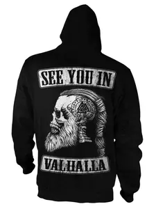 See You in Valhalla Long Sleeve Shirt, Comfortable and Stylish Design for Casual Wear, Gothic Style Hoodie, Ideal Gift for Norse Mythology Fans