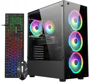 STGAubron Gaming PC Desktop Computer, Intel Core i7-6700 up to 4.0G, GeForce RTX 2060S 8G, 32GB DDR4, 1TB SSD, WiFi 6, BT 5.0, RGB Fan x4, Windows 11 Home