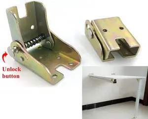 Folding Table Leg Locks，Folding Table Leg Bracket， Folding Table Hinges ，with Screws Included - for Folding Feet, Folding Countertop and Folding Kitchen Table Extension(Color)