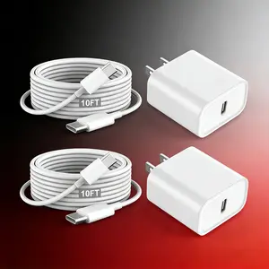 20W Fast Charger 2-Pack, 6ft (1.8m) USB-C to Lightning Fast Charging Cable, USB Charger Block Adapter for  14 Plus/14 Pro Max/13 Mini/12/11/XS/X