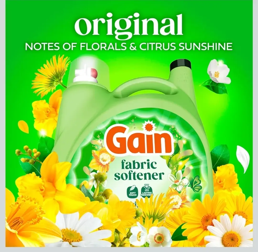 190 loads Gain Liquid laundry fabric Fotener,Conditioner Long lasting Scent,Softens,Freshness,Original
