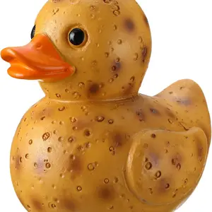 Potato Duck Figurine Cute Vegetable Duck Statue, Funny Resin Ornament Cute Desktop Decoration for Desk Shelf Car Dashboard Office Home Decor Gift Cute Duck Design Collectible Figurine