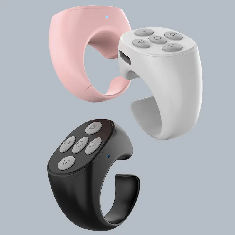 For TikTok Ring BT Remote Control Fingertip Selfie Video Controller Automatic Page Turner Browsing For Mobile Phone Phone Accessory