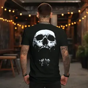 New Gym Fitness T-Shirt, Loose Oversized Cotton Men's Short Sleeve, Bodybuilding Sports Tee for Summer Training, Workout & Jogging Top