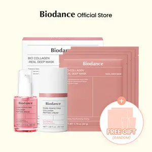 [Biodance Official] 200 Hour Antioxidant Shield Collagen Set+ Free Sample | Collagen Mask(4ea)+Collagen Serum+Collagen Cream, 200 hour antioxidant shield, 10 Peptide, Collagen+Galactomyces, Long Lasting Hydration, Immediate Soothing, K-Beauty Skincare