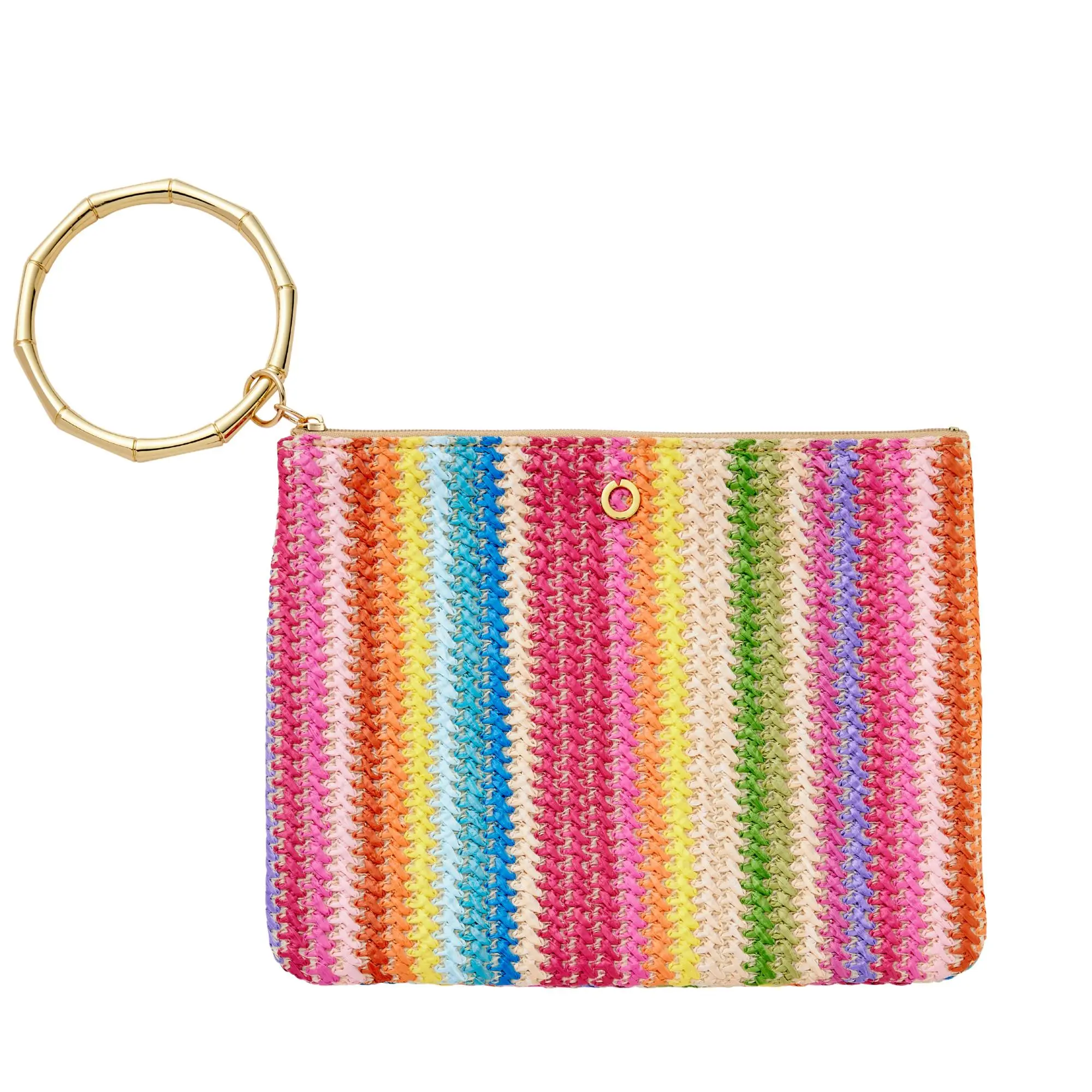 The Bracelet Pouch — Bright Raffia