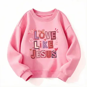 Love Like Jesus Kids Sweatshirt, Christian Youth Valentines Day Sweatshirt, Faithful Kids Sweatshirt, Jesus Lover Kids Sweatshirt, Religious Toddler Sweatshirt