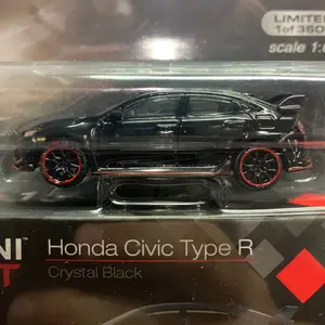 MiniGT Honda Civic Type R Crystal Black - 1:64 Scale Boys Boys Gift Set Boys