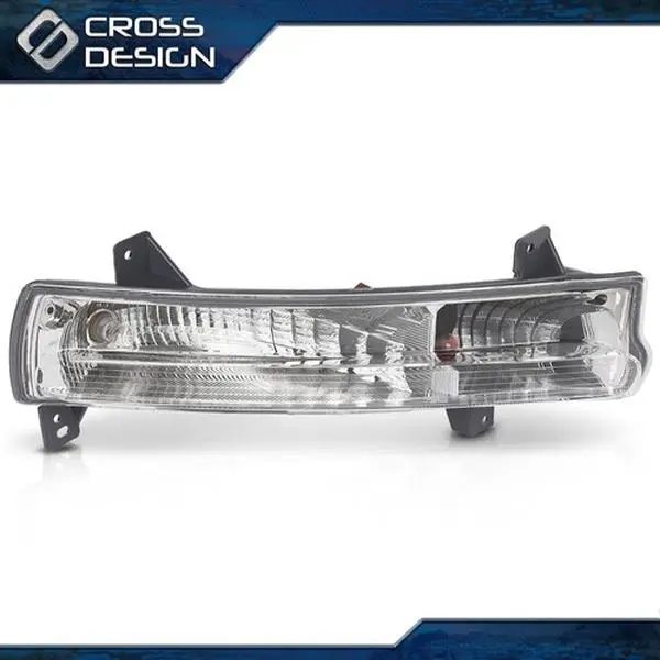 CROSSDESIGN Durable Front Bumper Fog Lamp Assembly - Part No. 55112720AB, Passenger Right Side, Compatible with 2017-21 Jeep Compass Fog Lighting & Parking Light, Factory Direct Pricing