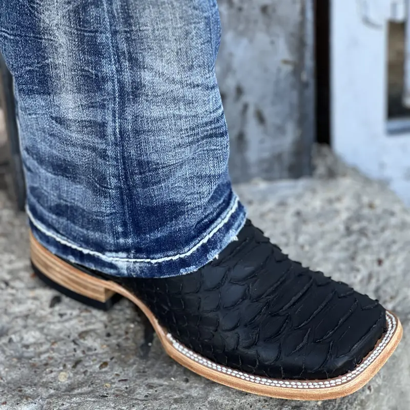Men CowBoy Teo Boots Black