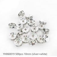 #60 （10mm 500pcs）Silver/White YH060019
