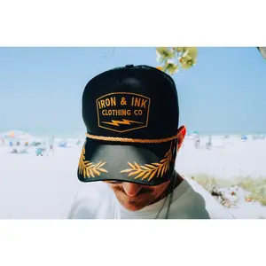 New custom "Captains" SnapBack hat- black