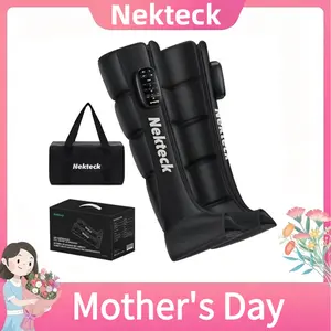 Nekteck Cordless Leg Massager Recovery System (Single Leg Only), Air Compression Massage, Full Leg Boots for Circulation and Pain Relief Comfort Daily