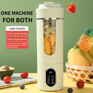 Smart One-Button Juicer Cup, 17.92oz Large Capacity, 12 Blades, 50w Power, Auto Clean, USB Charging, Perfect Nutrition Manager, Smoothies Blender