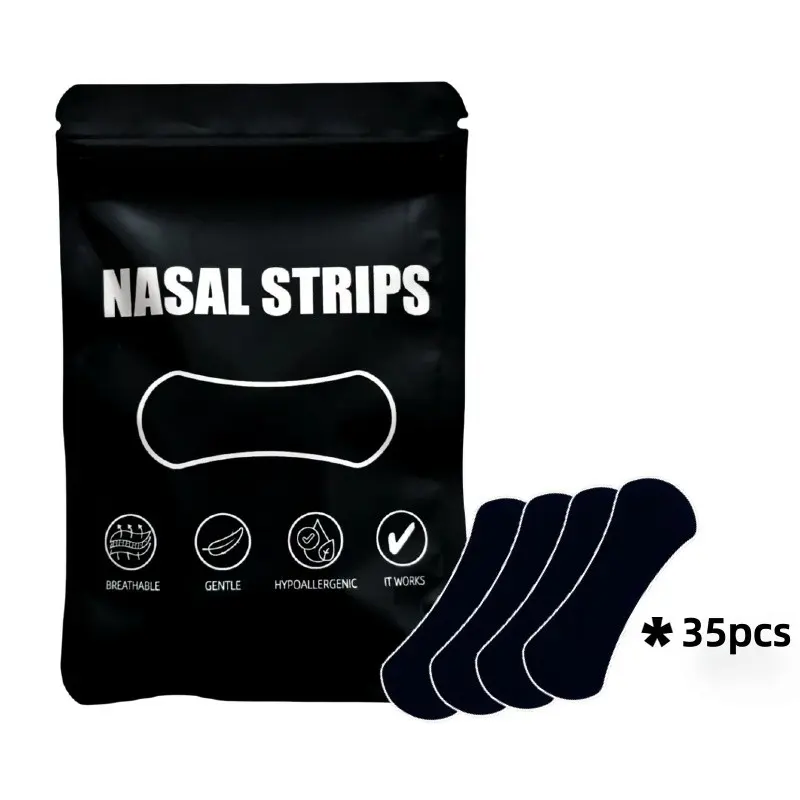 Breathing Performance Nasal Strips, Intake Nose Strip, Comfortable Breathable Anti-Oil Anti-Sweat Sports Nose Stickers, Sleep Snoring Prevention, Nasal Breathing Patch