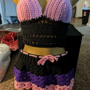 crochet skirt with bralette