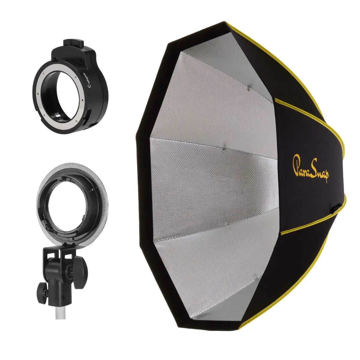 Glow ParaSnap 44" Octagonal SterlingFibre Softbox (New Generation) – Camera Equipment, Octagonal Box with OTA-C Adaptor, Flash Mount Accessories for On-Camera Roundhead Speedlights, XPLOR100 Pros