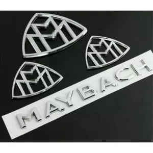 4pcs for Maybach Fender Side Rear Trunk Emblems Badge AMG For Mercedes S Class
