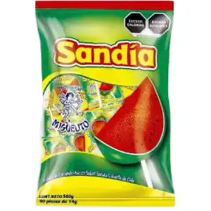 PALETA MIGUELITO  Sandía - Piña 40Pcs