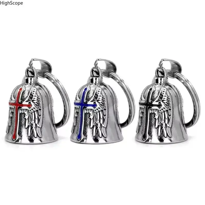 3Pcs Punk Guardian Angel Wing Motorcycle Bells, Funky, Decoration, Motorcycle Accessories, Everyday, Set, Functional, Auspicious, Durability And Style