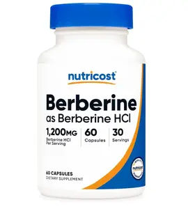 Nutricost Berberine HCl 1200mg , 60 Vegetarian Capsules - Gluten Free & Non-GMO