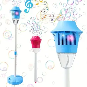 Bubble Machine with Adjustable Height Stand Automatic Fun Game Gift for Boys and Girls Birthday Wedding Party Outdoor Toy Bubble Machine