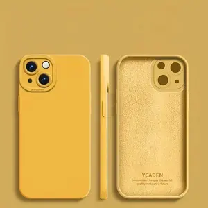 Solid Color Phone Case with Lens Protector, Shockproof Phone Protective Cover, Phone Accessory Compatible with iPhone 11 12 13 14 15 Pro Max, Casing