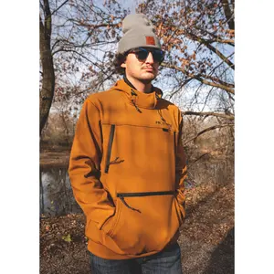 Performance Fishing Hoodie - Brown