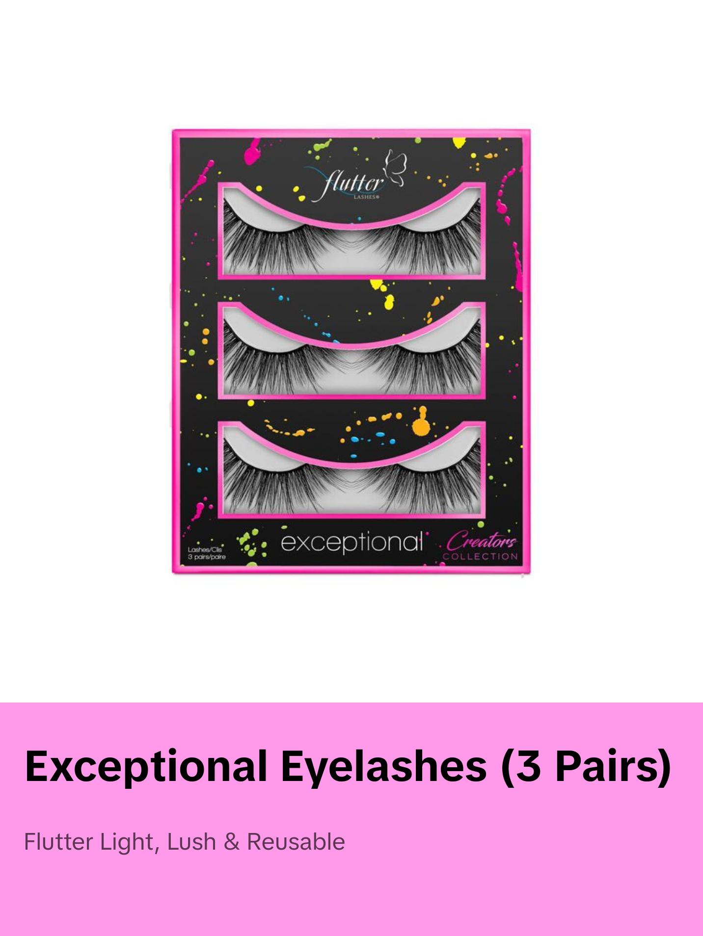 Exceptional (3 pairs) Eyelash Eyelashes