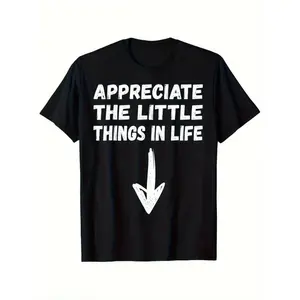 Celebrate Life Small Things Funny Jokes Humor Unisex T Shirt Casual Stylish Breathable Geometric Pattern Regular Fit Cotton Gift For Men Women Dad