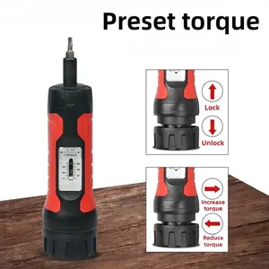 Professional High Precision Preset Torque 10-65In.lb Screwdriver Set Economical 1/4" Torque Wrench Adjustable Repair Hand Tools