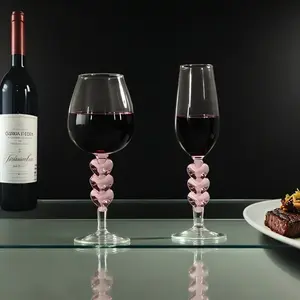 Creative Heart Shaped Cocktail Glass Goblet, Aesthetic High Borosilicate Glass Wine Champagne Flute, Food Grade BPA Free Lead & Cadmium Free Heat Resistant Shatter-Resistant Drinkware, Dishwasher Safe for Craft Cocktail Home Bar Party Wedding Daily Use