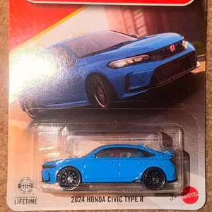 Matchbox 2024 Honda Civic Type R 1/64 Scale Die-Cast Model Car Blue Edition