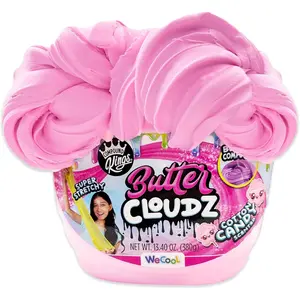 Compound Kings Fluffy Butter Cloudz Scented Large Slime Bucket for Kids – Soft, Squishy, Non-Toxic Sensory Toy | Pink Cotton Candy Slime Gift gyro toy top toy sensory  slime
