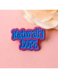 "Naturally DOPE" Enamel Pin Pink-Blue Vibrant Enamel Craft Stylish Accessory for Jackets, Backpacks, Daily Styling Durable Metal Pins