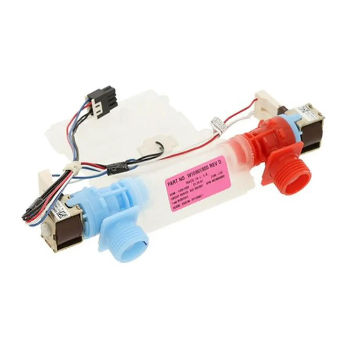 Whirlpool W11038689 Genuine OEM Water Inlet Valve, Durable Construction for Long-Lasting Use, Simple-Reliable Installation, Plumbing Valve Part for Enhanced Equipment Performance