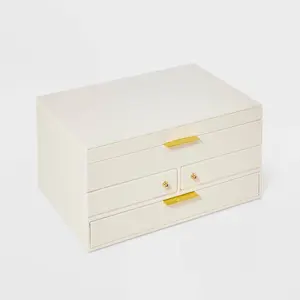 Three Drawer Side Swivel Jewelry Organizer - A New Day Cream