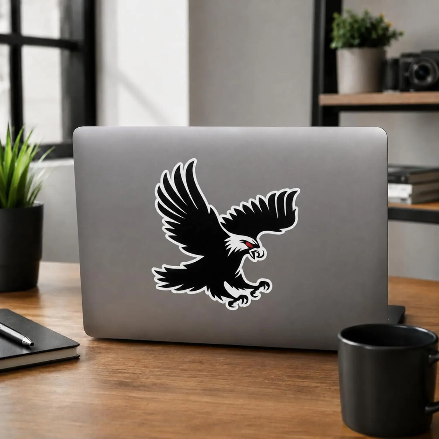 US Black Eagle Reflector Vinyl Sticker – Hand Crafted Car Decals Waterproof Stickers