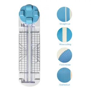 4-in-1 Multi-Function Craft Paper Trimmer,Paper Cutter & Trimmer for Straight, Wave,Perforated & Creasing | All-in-One Scrapbooking Tool for CraftPaper, Cardstock, Photos, Cards, Labels | Professional &Portable Paper Cutting Machine