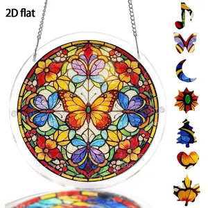 Adult Acrylic Window Puzzle, Butterfly Pattern, DIY Art Hanging Decor, Fun Irregular Pieces, Creative Home Decoration, Sun Catcher