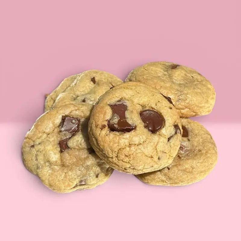 Small Chunky Soft Bakery-Style Chocolate Chip Cookies