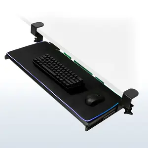 Clamp-on Keyboard Tray with RGB Pad Clamp-on Keyboard Tray with RGB Pad