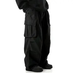 Men's Casual Loose Drawstring Cargo Pants With Multiple Pockets, All Seasons Outdoor, Leisure And Work