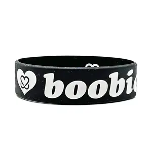 i love boobies! Classic Bracelet - Black Snow