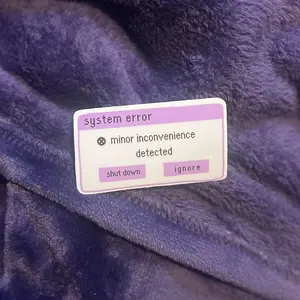 Minor Inconvenience Error 404 |Retro Sticker, Computer Sticker, Windows Error Sticker, ADHD Sticker, Pixel Sticker, Windows Pop-up sticker