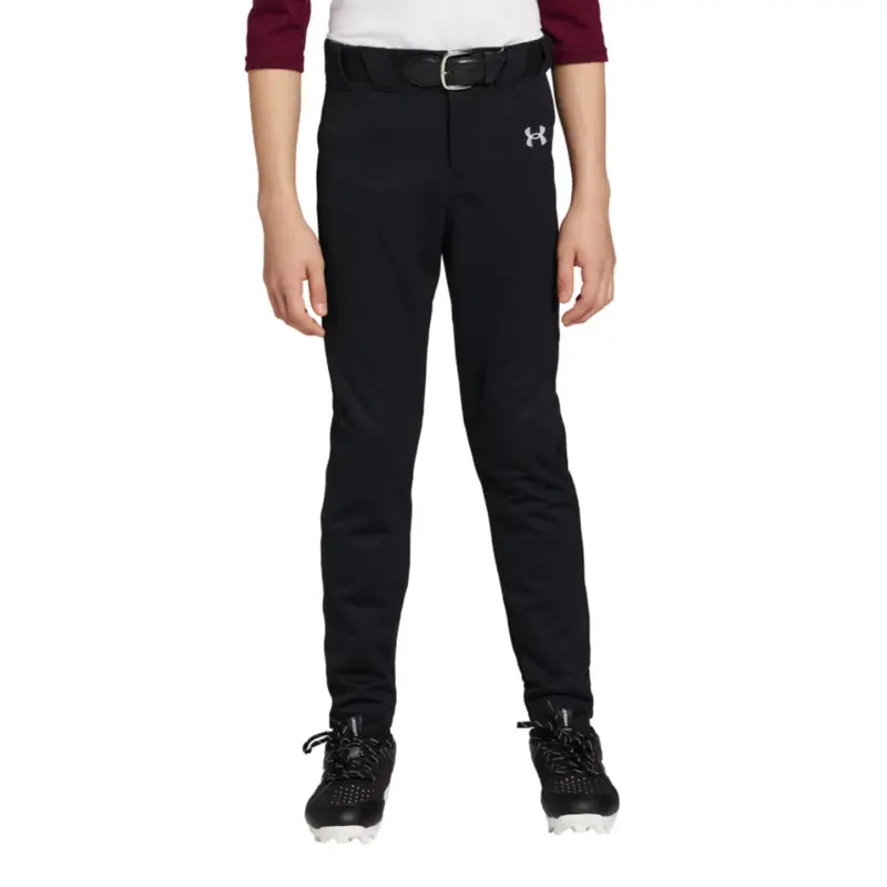 Under Armour Youth Utility Baseball Pant 1374381 Black White Medium Lightweight Durable Performance Fabric