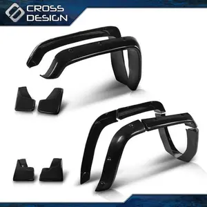 CROSSDESIGN 80mm Fender Flares & 4-Piece Mud Flaps Car Accessories, 8-Piece Set for Hummer H3, Auto Parts Accessories